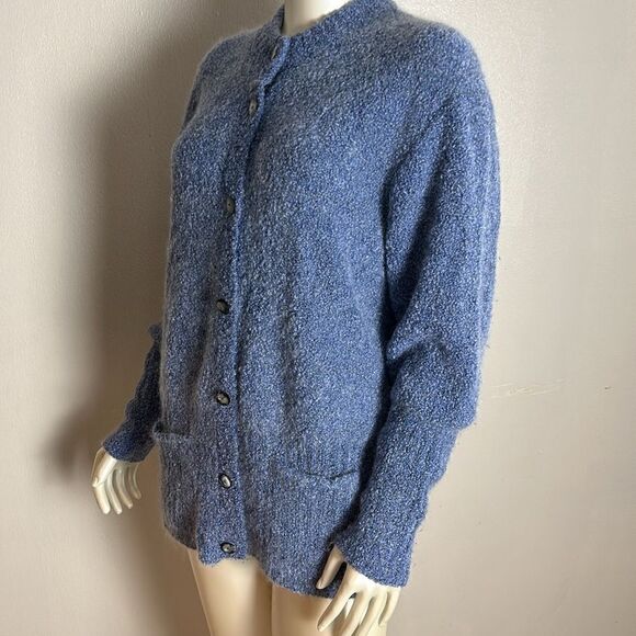 Merino extra fine wool and mohair HIGH COUNTRY Button down sweater medium - Picture 4 of 11